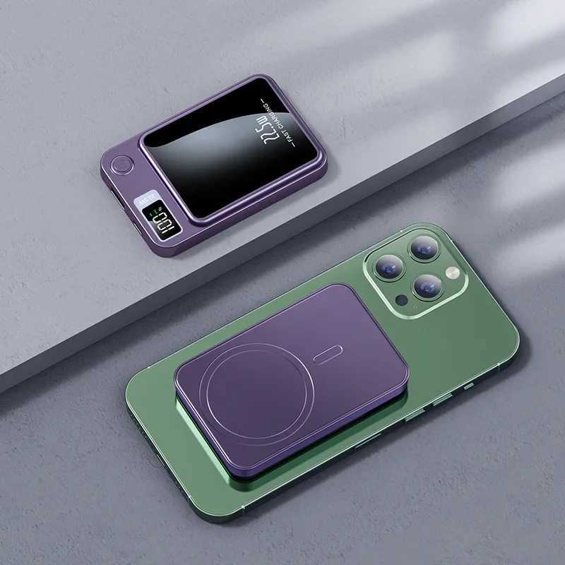 Power Bank 50000mAh Portable Macsafe Magnetic Fast Wireless Charger for Iphone 12 13 14 Pro Max External Auxiliary Battery PackCL24088