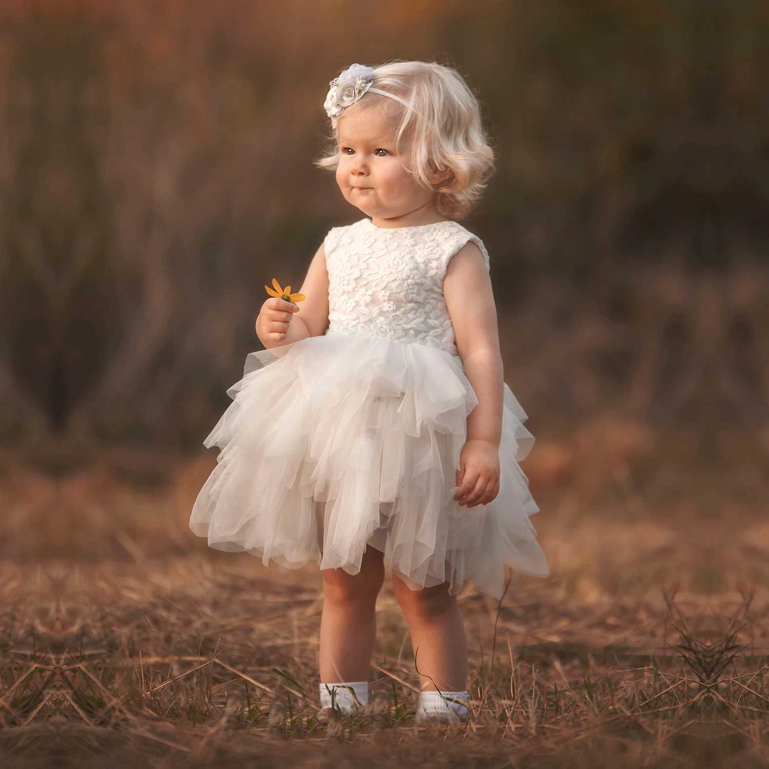 New Summer Dress for Girls 2-6 Yrs Backless Lace Kids Birthday Princess Dress Baby Baptism Dresses Elegant Wedding Party GownY240809