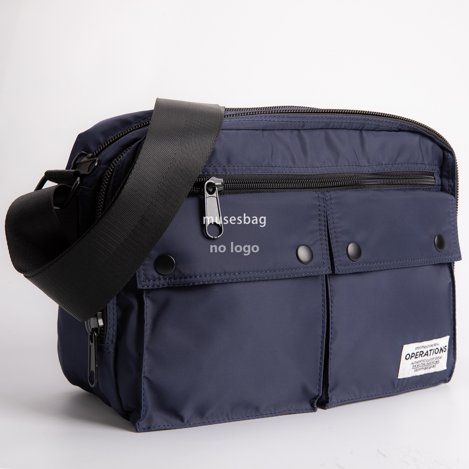 Japan and South Korea new simple men's Oxford cloth single shoulder crossbody bag briefcase casual single shoulder messenger bag fashion bag