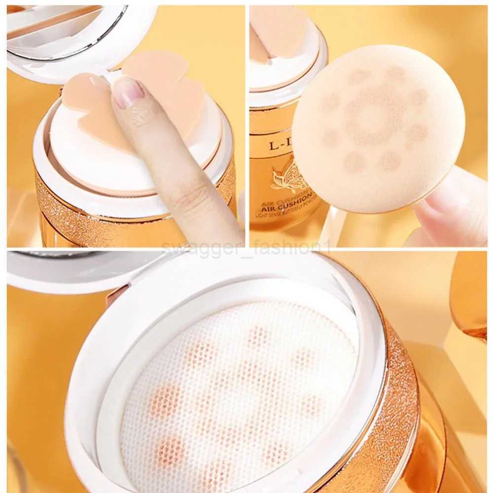 Butterfly Puff Air Cushion BB Cream Isolation Natural Concealer Moisturizing Oil Control CC Cream Face Base Moisturizing MakeupXJ240809