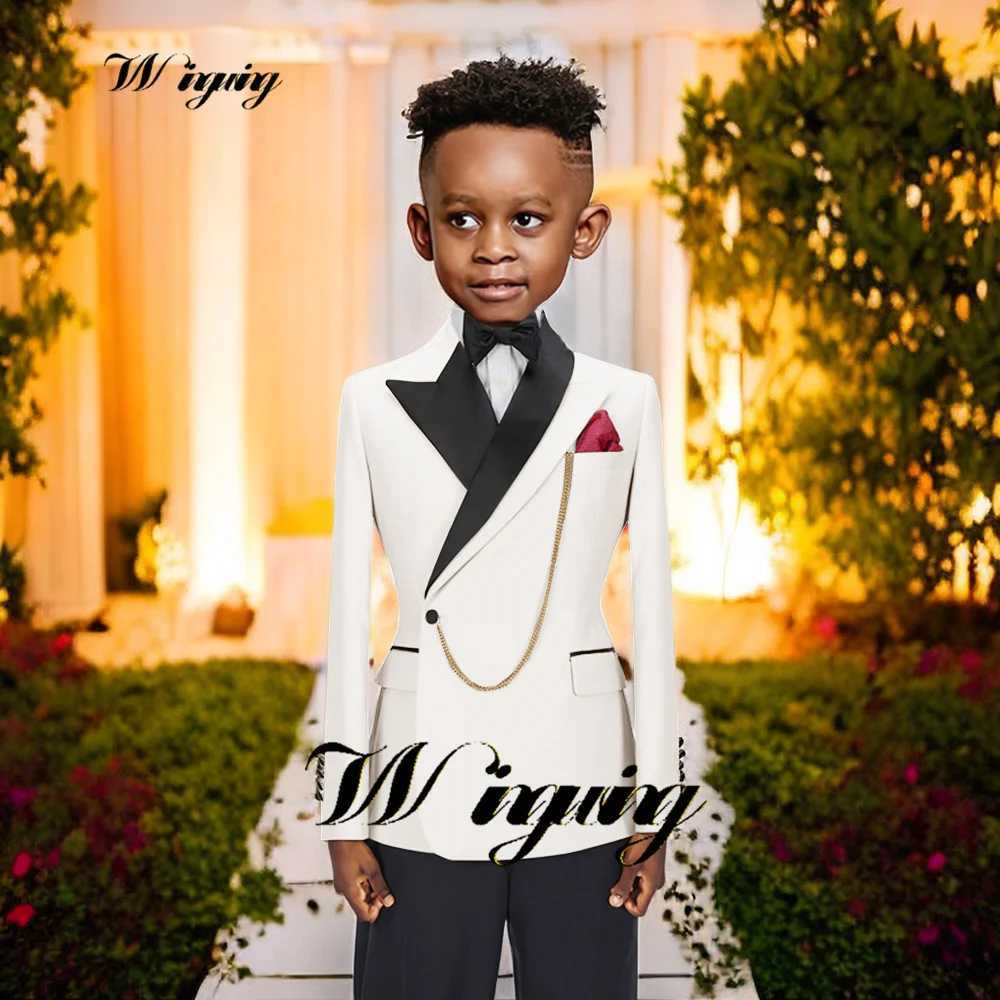 Suits Boys Wedding Tuxedo Kids Suit Custom Jacket Pant 2 Piece Formal Party Clothes Teen Festival Blazer costume enfant garon mariageL488
