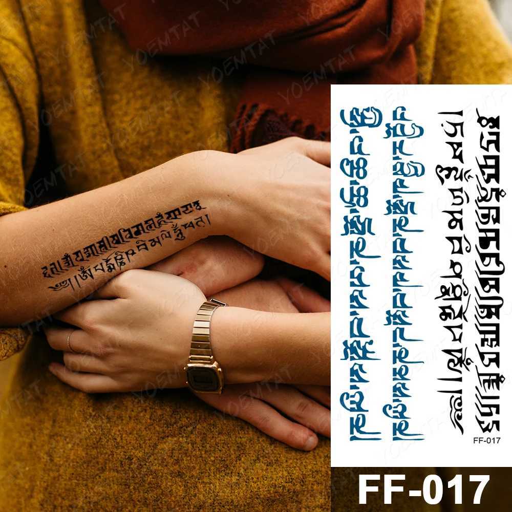 Lovers Arabic Waterproof Temporary Tattoo Sticker Festival Love Text Word Letter Body Art Arm Wrist Cute Fake Tatoo Women Men Y240809