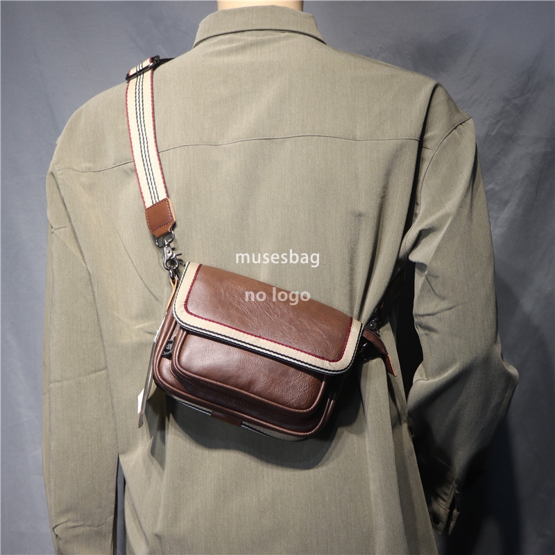 South Korean trend men's shoulder bag casual day street crossbody mobile phone bag sports women's bag