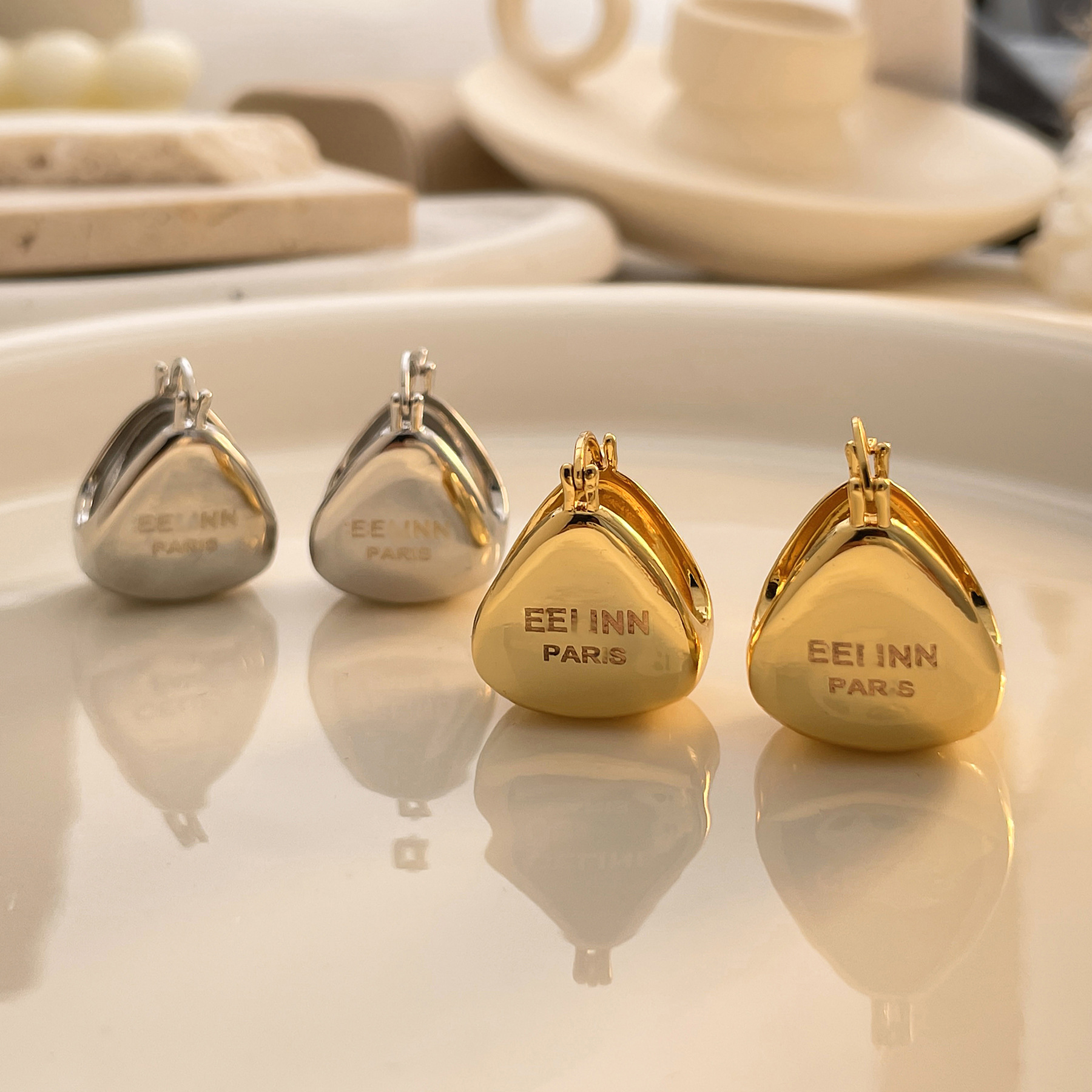 Earrings Designer For Women 18K Gold Plated Earrings Gold Stud For Party Weddings Jewelry