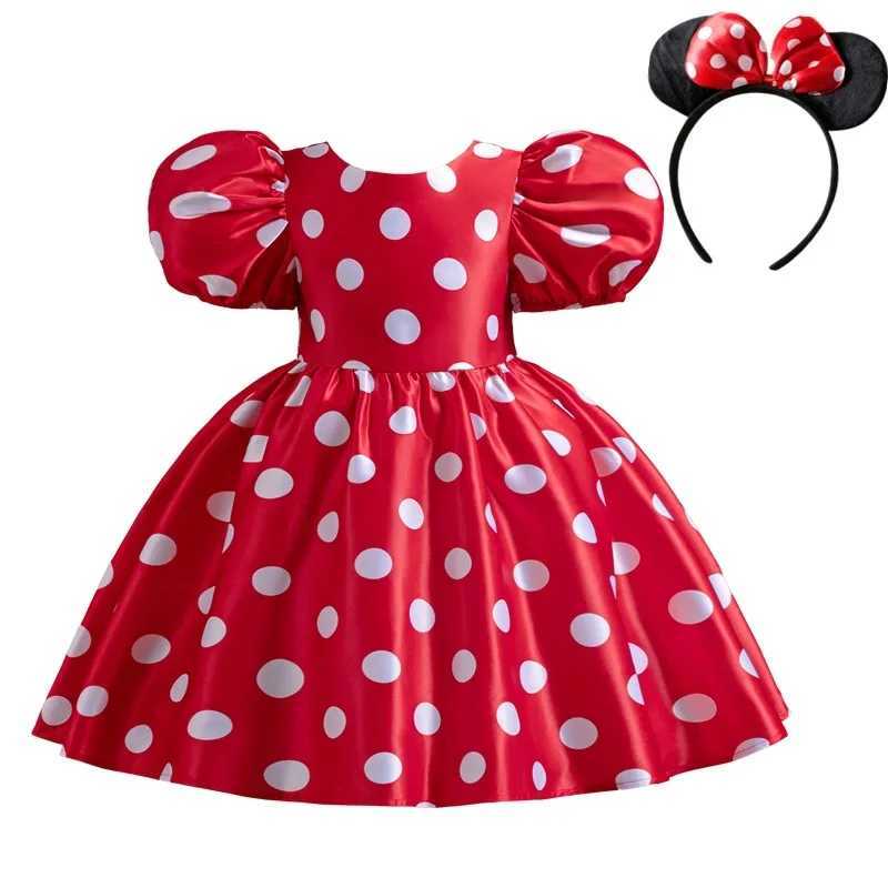 Minni Mouse Dresses for Girls Birthday Party Tutu Gown Halloween Costume for Kids Polka Dot Dress Christmas Carnival ClothesY240809