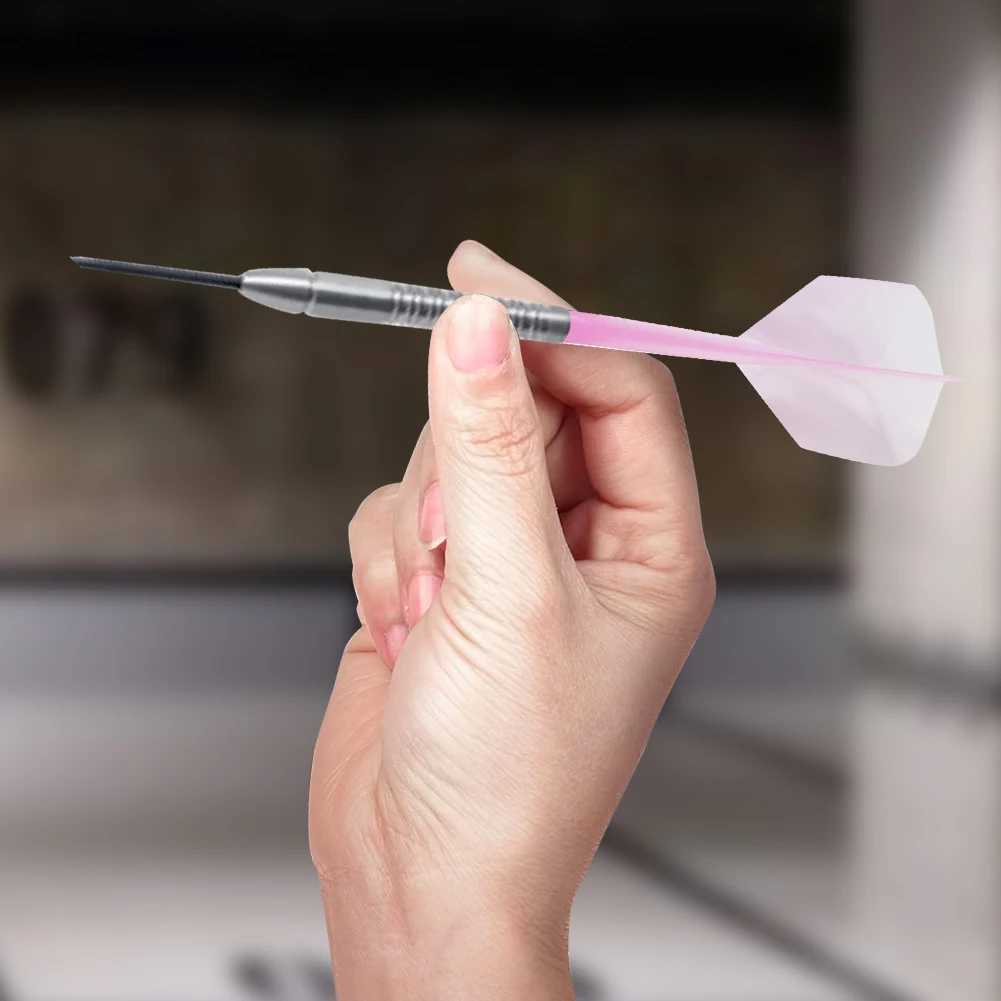 6/3Pcs 2BA Integrated Dart Shaft and Flights Kit Professional Transparent Anti-Fall Dart Flights Shaft Plastic Dart Accessories Y240807