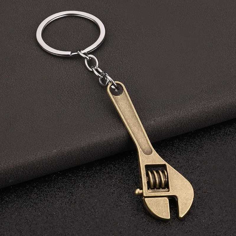 Multi functional mini wrench pendant keychain mobile universal portable maintenance manual tool keychain W240808