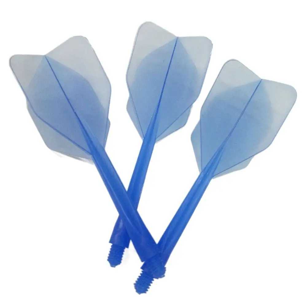 3PCS 2BA Darts Tail Durable Anti-fall Soft Darts Flights Transparent Plastic Shafts Entertainment Y240807