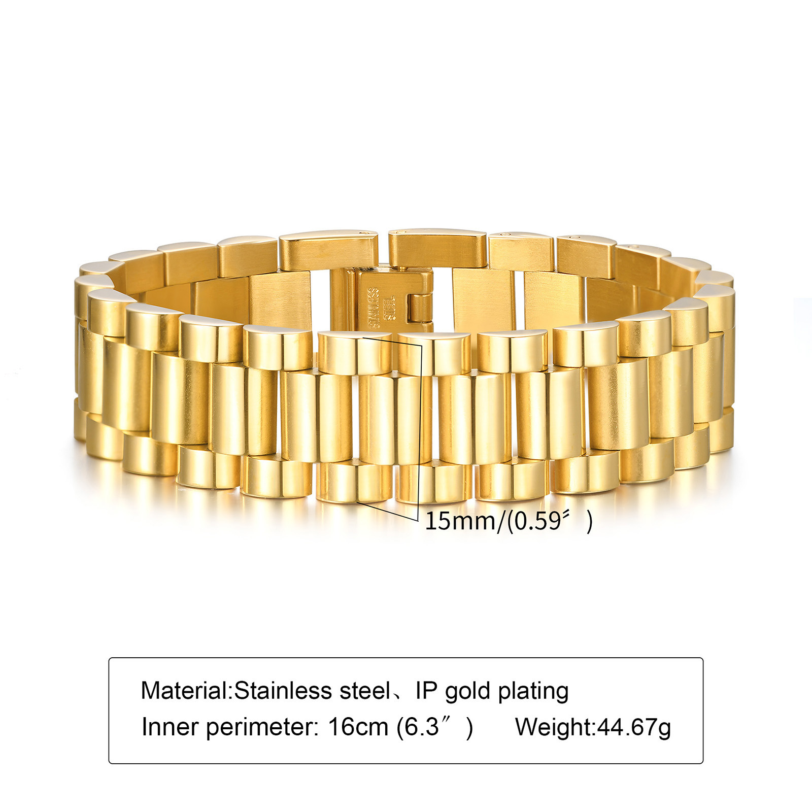 Luxury Gold Bracelet for Her Elegant Womens Bangle with Charms GoldPlated Metal Lightweight for Daily Use Z250910