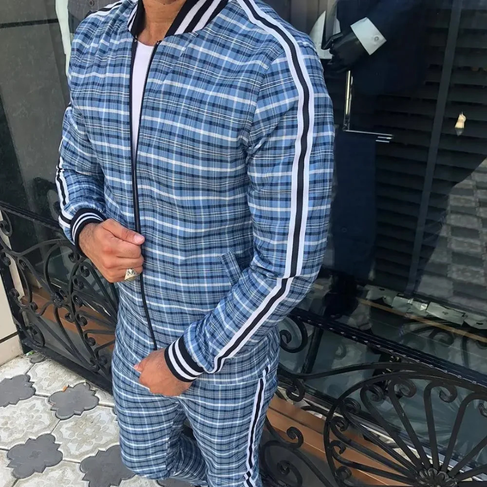 Gentlemen Tracksuit Set Jackets Sets Men zipper Suit Mens Fashion Tracksuit Sportsuit Men Sweatshirts Sportswear CoatPant 240816