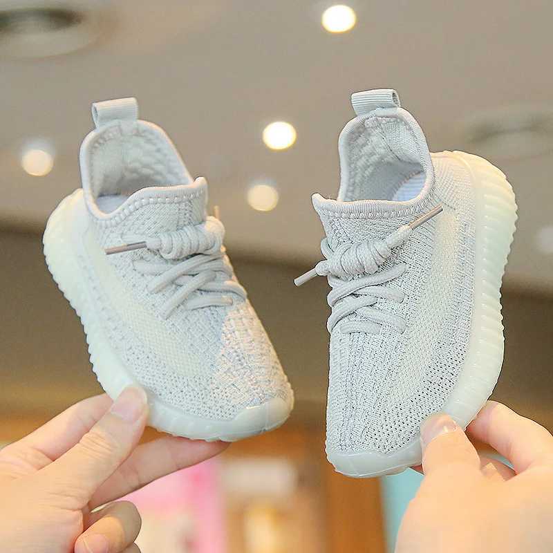 Flat shoes 2024 Tennis Children Rubber Bottom Non Slip Outdoor Mesh Breathable Sneakers Lightweight Casual Shoes for Baby Girls Kids Boys H240805