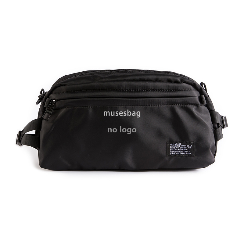 Trendy sports men's chest bag crossbody bag Oxford cloth casual personality outdoor riding bag large capacity waterproof waist pack