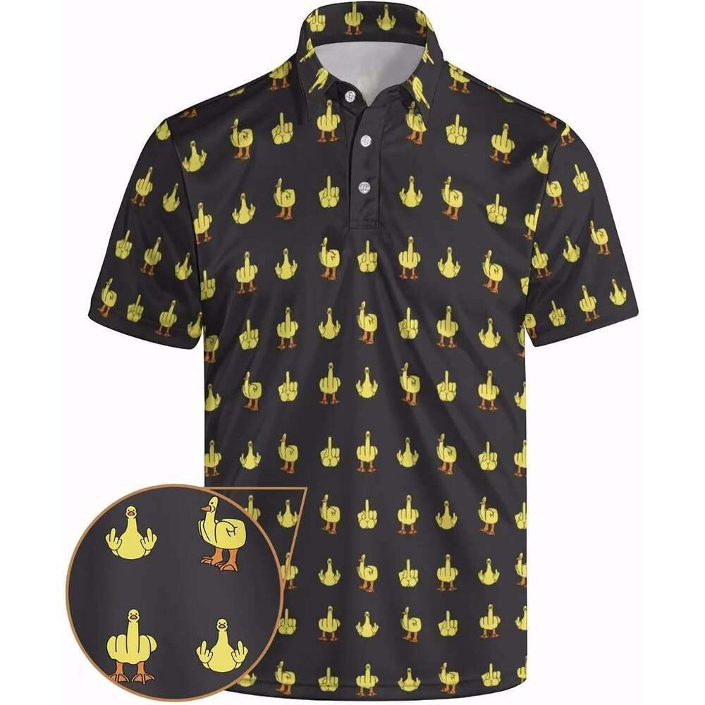 Fashion Mens Polo shirt fashion Funny Shirts for Men Quick-Dry Golf Shirt Moisture Wicking Activewear Polos shirts tshirt Casual tops summer clothes S