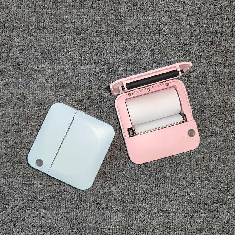 Fun Print Portable Thermal Self-adhesive Stickers Po Printer HD Mini Bluetooth 57*25mm Supplies 2d Label Maker For Phone 240809