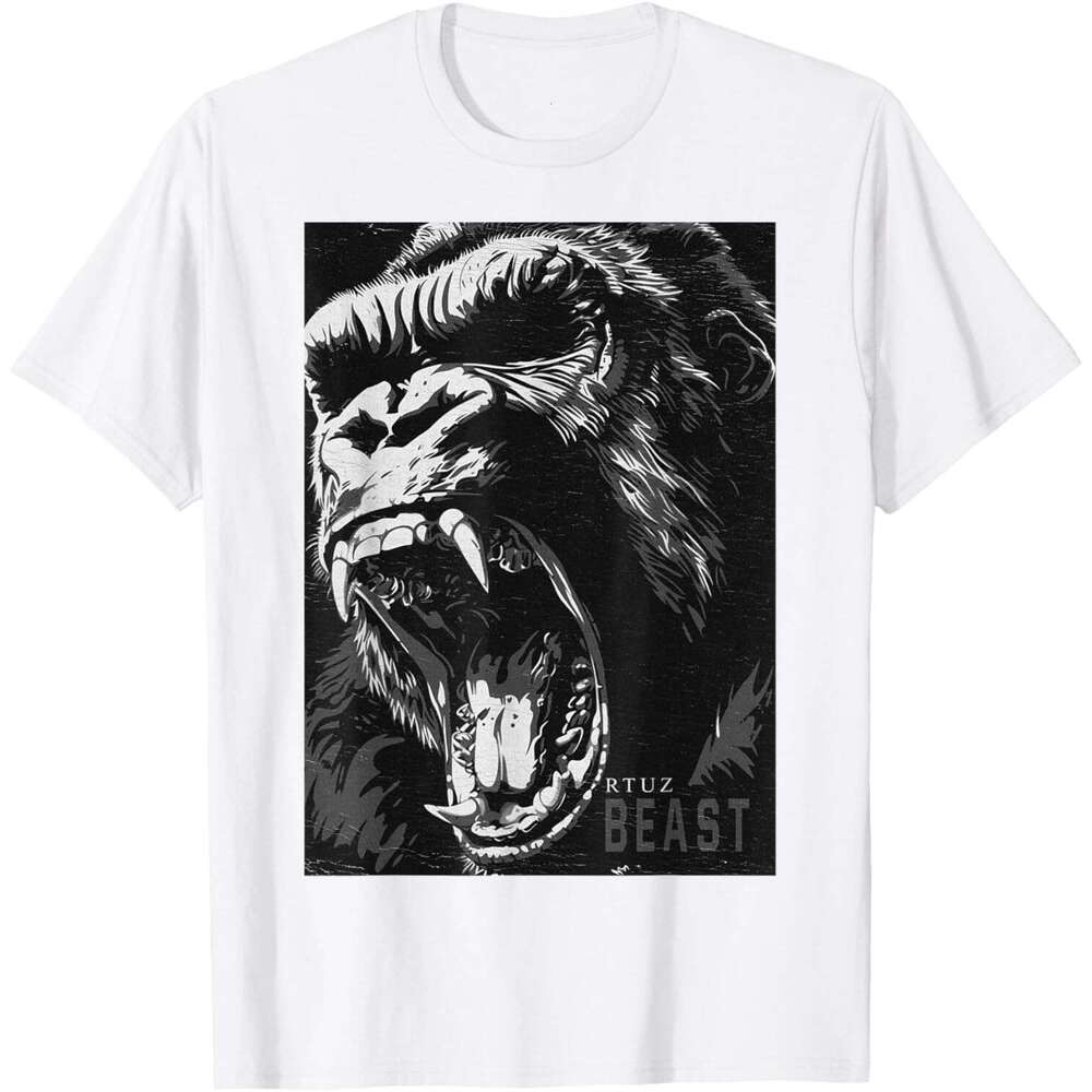 T shirt for Mens Wild graffiti gorilla king animal monkey chimpanzee T-Shirt Shirts Tshirt Graphic Tee Casual Tops Clothes Short sleeve