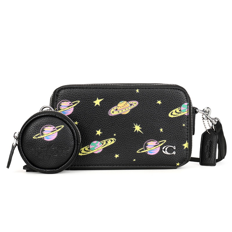 New Camera Bag Fashionable painted Color Blocking Small Crowd Single Shoulder Bag Crossbody Bag Shoulder Strap Small Square Bag