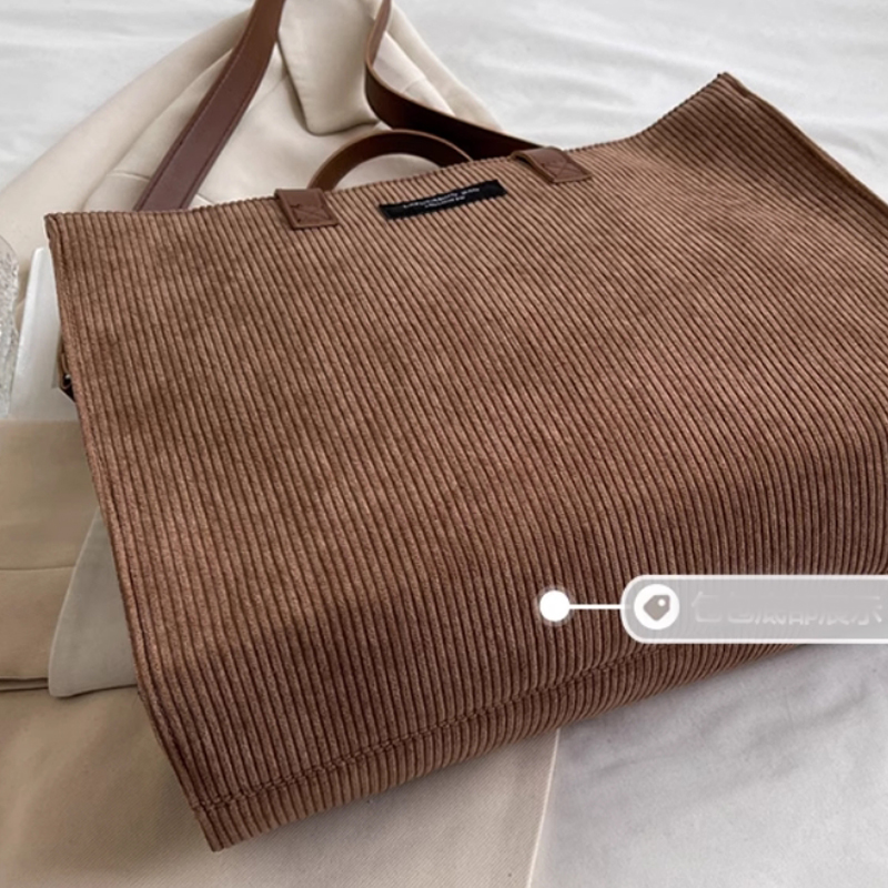 HBP Shoulder Crossbody Bag Large Capacity Fashion Bag Handheld Tote Bag Velvet Material Shopping Bag Women Handbag Plain Color Leather Shoulder Strap