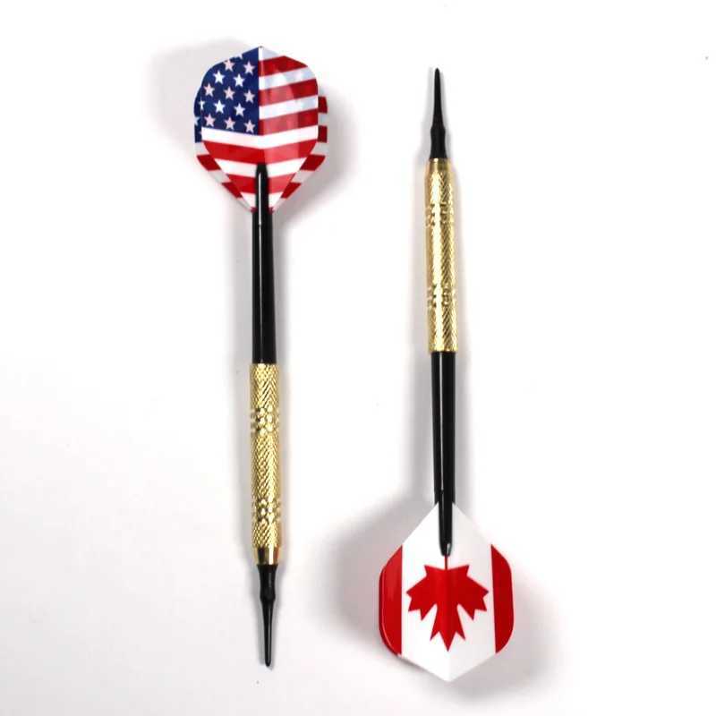 12 Pcs/Set Darts Professtional 14g Safety Soft Tipped Darts 36 Plastic Tips 175g Electronic Dartboard Target Accessories Y240807