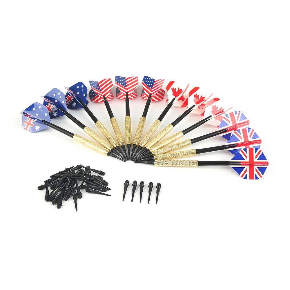 12 Pcs/Sets Soft Darts With 36 Extra Replacement Tips Darts Nice Flights Needle Professional Plastic Soft Tip For Electronic Y240807