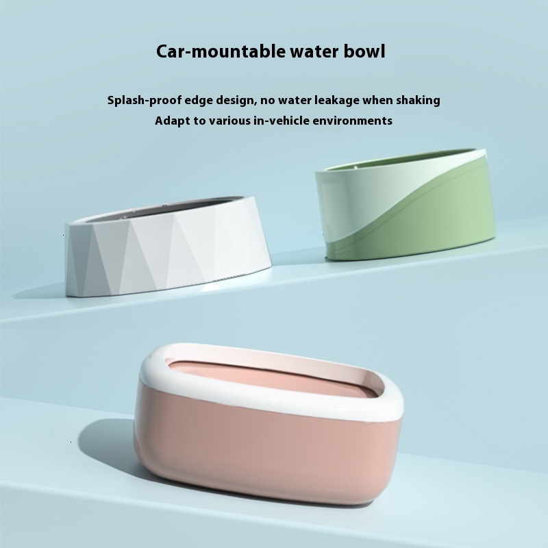 Dog drinking contrasting colors, minimalist style, water dispenser slip and anti overturning function, pet with non wet mouth, dog bowl, cat bowl