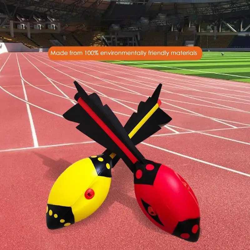 Torpedo Throwing Ball PU Foam Flying Ball Kids Athletics Target Throw Rocket Vortex Ball Funny Outdoor Beach School Sports Toys Y250328