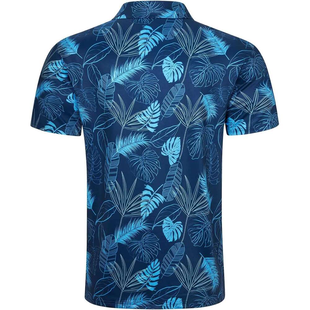 Fashion Mens Polo shirt Shirts Short Dry Fit leaf 3D Print Moisture Wicking Funny Golf Shirt Polos shirts tshirt Casual tops summer clothes