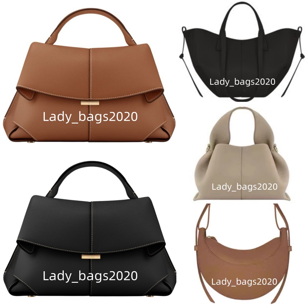 Mokki Bag Paris Cyme Tote Tonca Bags Textured 5A Full Grain Tonca Dix Half moon Cognac Numero Leather Luxury Designer Crossbody Women Hobo Handbags Shoulder Purse