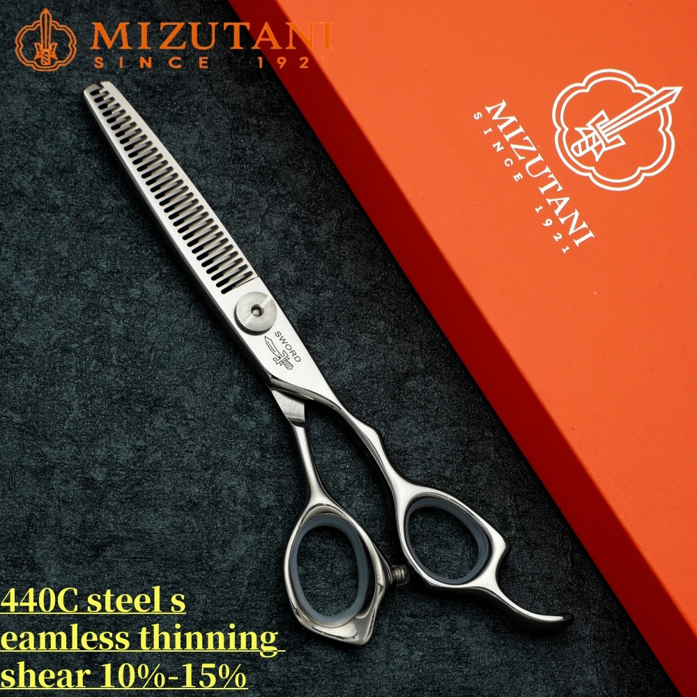 Mizutani Professional Barber Scissors Thinning for thinning hair 440C 5.5-6-6.5-7 inch Salon Haircutting Tools 240805