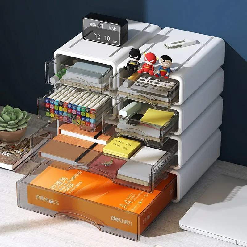 Storage Drawers Desk Organizer Box Stationery Drawer Toiletries Clutter Shelving Home 240808