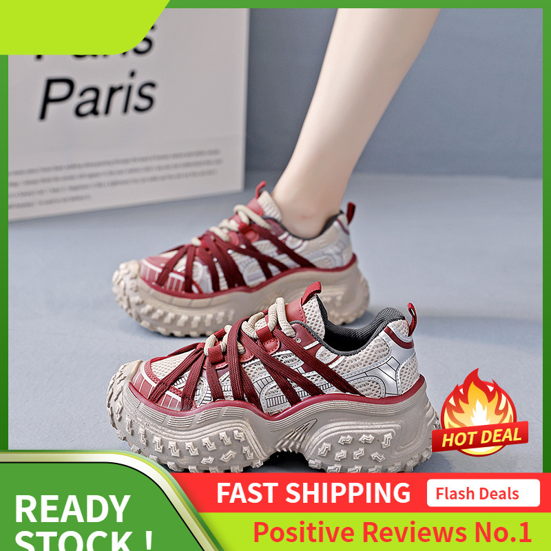 Ddmyoutdoor Trendy Brand Tire Dad New Autumn Thick Sole Height Increasing Sports And Leisure For Women XX M Outdoor Shoes