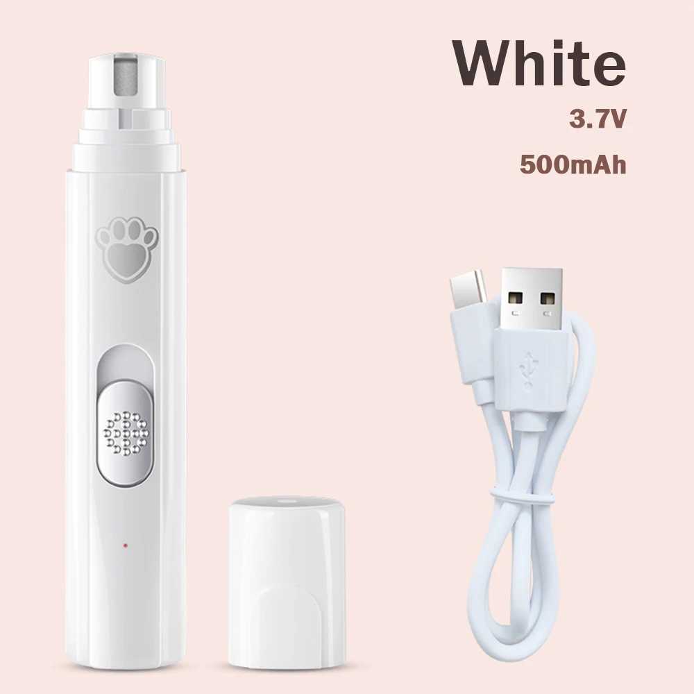 Rechargeable Electric Dog Nail Grinder Painless Paws Grooming for Small Medium Large Dogs Cat Pet Nail Trimmer 2-SpeedM240809