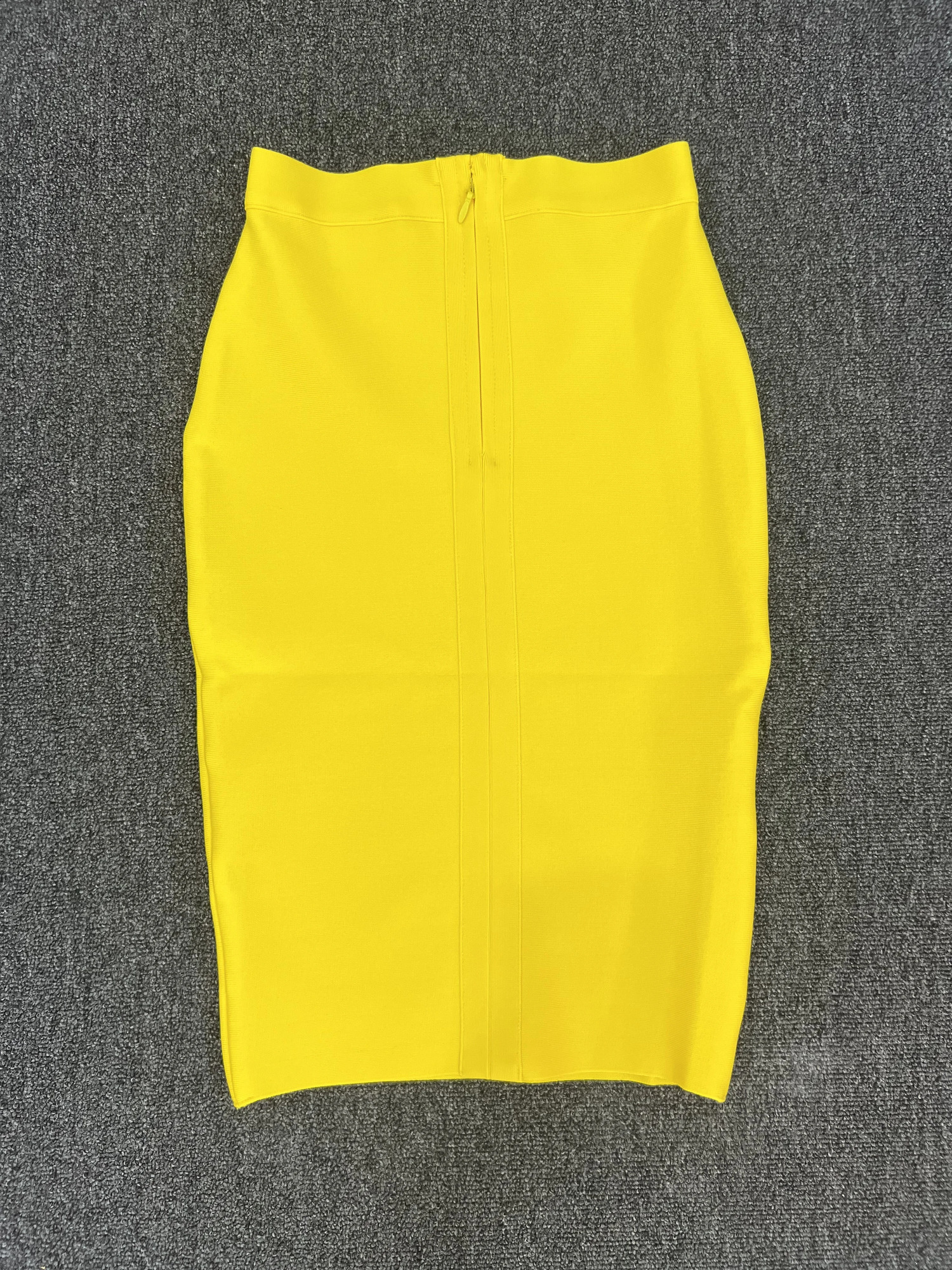 60CM Knee Length Stretch Bandage Skirts Women Candy Color Bodycon Pencil Skirt Ladies Elegant Office Business Formal XL XXL 240809