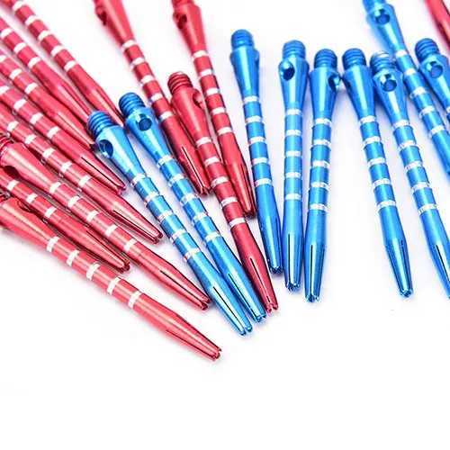 12pcs Aluminum Alloy Darts Shafts 53mm Aluminum Stem Shafts 3 Colors Black+Blue+Red 2BA Thread Dart Replacement Y240807