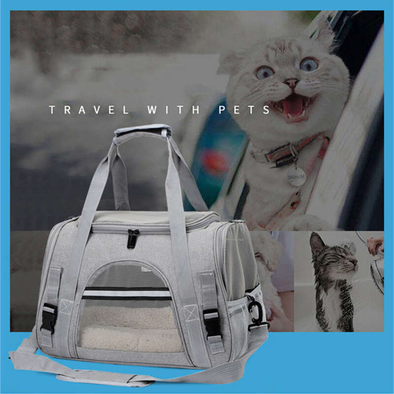 New Dog Carrier Bag Soft Side Backpack Cat Pet Carriers Dog Travel Bags Airline Approved Transport For Small Dogs Cats Outgoing Zozostore