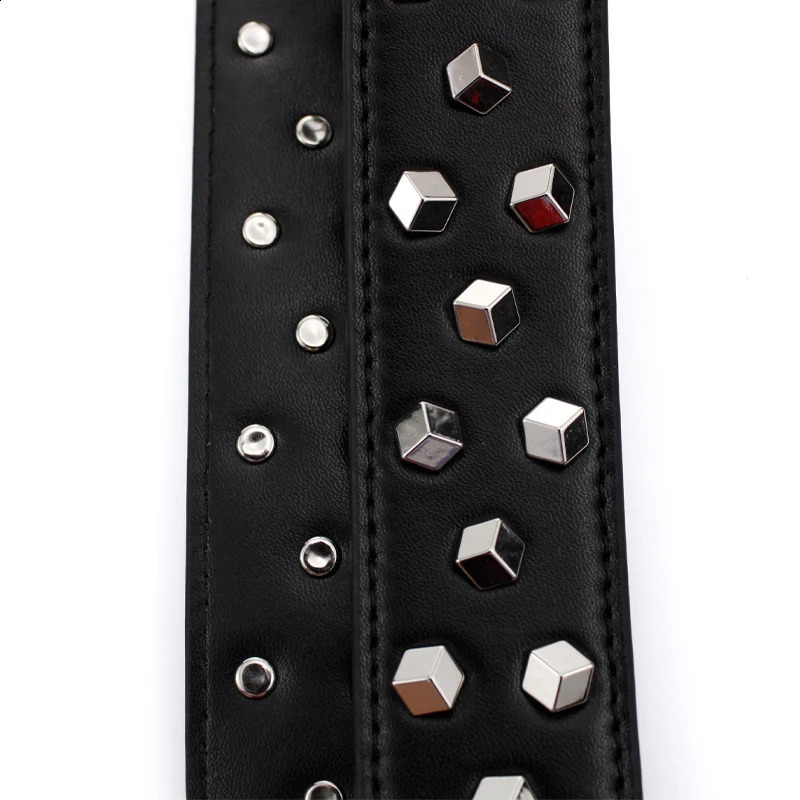 TINBERON Bag Strap For Genuine Leather Adjustable Wide Crossbody Strap Fashion Metal Rivets Bag Accessories Belt Shoulder Straps 240808