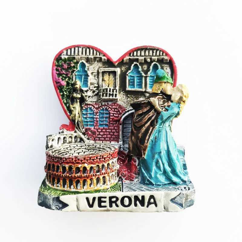 Europe Italy Roma Verona Flavor 3D Refrigerator Magnets Fridge Magnetic Tourist Souvenir Decoration Articles Handicraft GiftsXJ240809