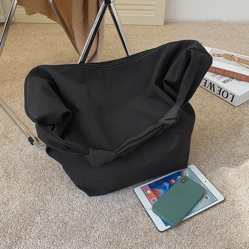 Canvas Handbag for Womens Casual Wild Solid Color Shoulder Bag Simple Messenger 240809