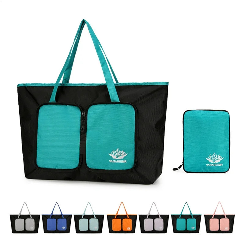 Travel Folding Bag Ultra Light Sports Fitness Large Capacity Multi Color Multifunctional Outdoor HandbagShoulder 240910