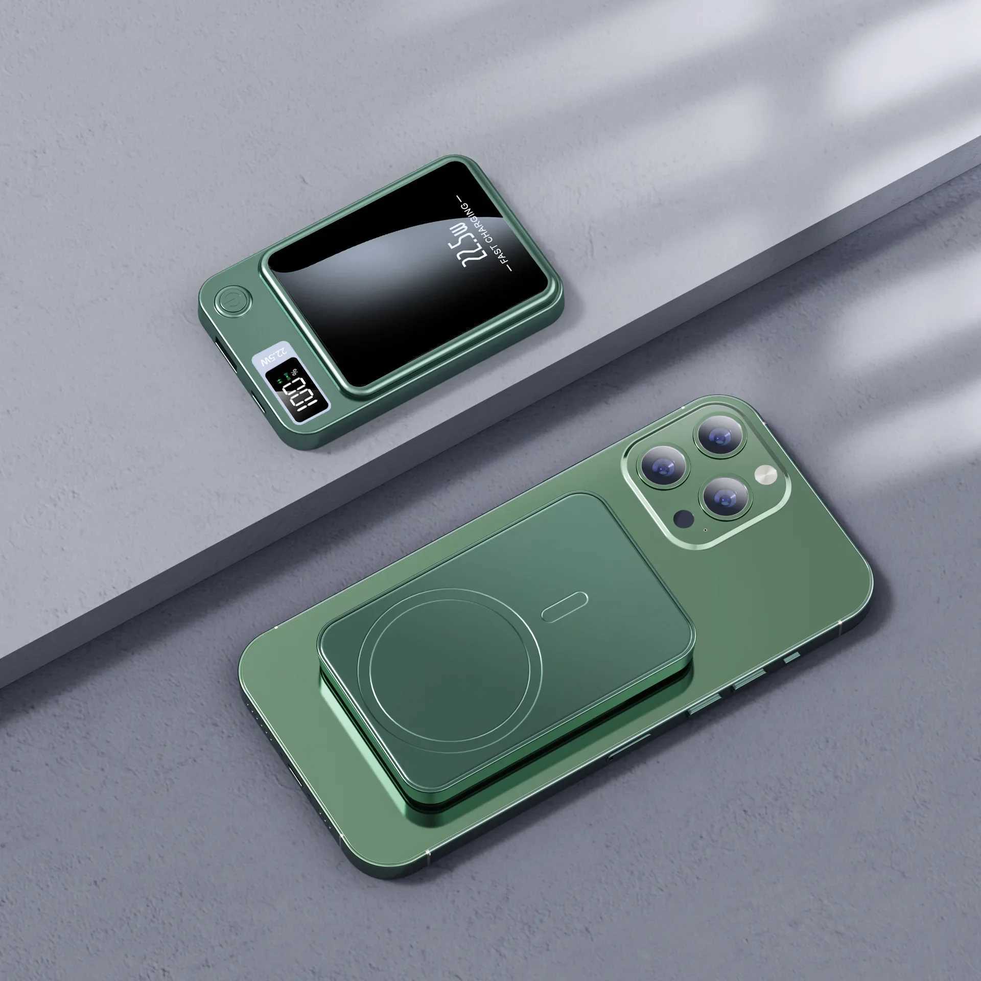 Power Bank 50000mAh Portable Macsafe Magnetic Fast Wireless Charger for Iphone 12 13 14 Pro Max External Auxiliary Battery PackCL24088