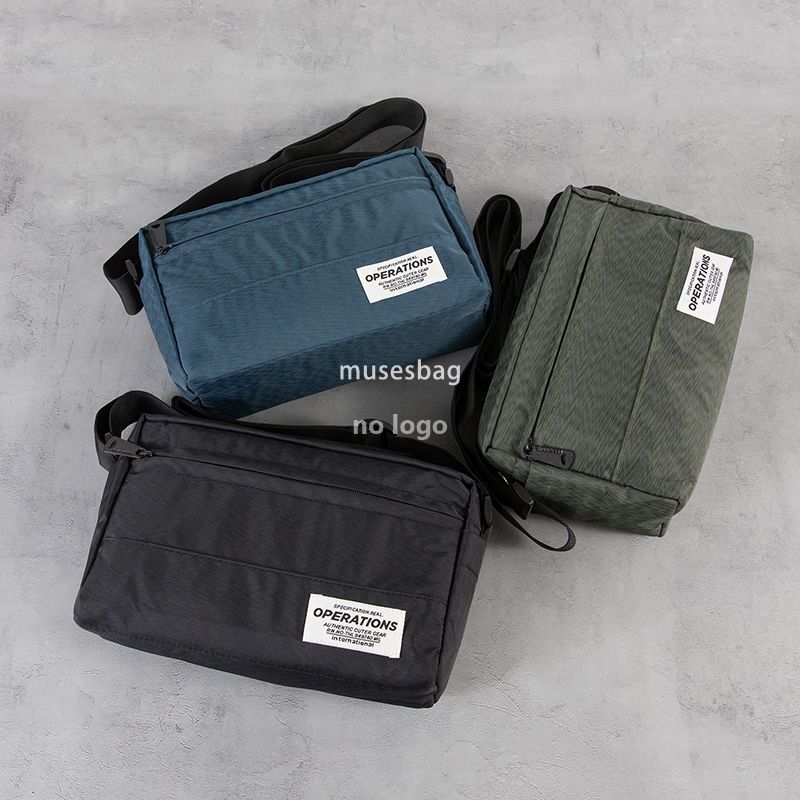 Japanese trend shoulder bag men's casual Oxford cloth crossbody bag Fashion simple Korean messenger bag ins satchel
