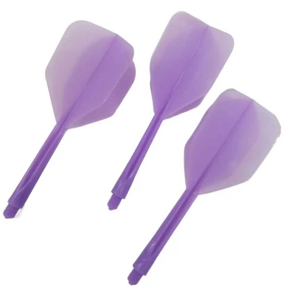 3PCS 2BA Darts Tail Durable Anti-fall Soft Darts Flights Transparent Plastic Shafts Entertainment Y240807