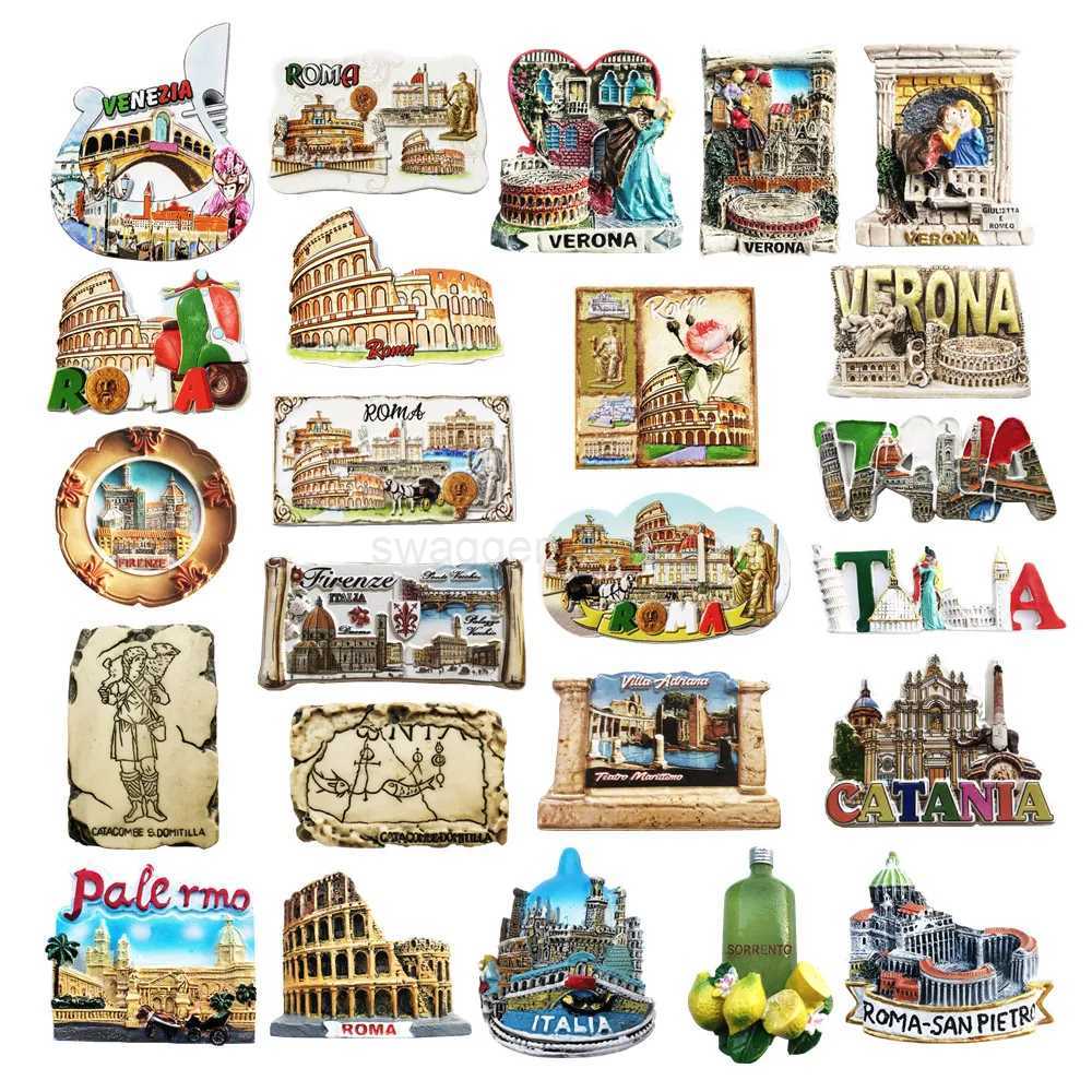 Europe Italy Roma Verona Flavor 3D Refrigerator Magnets Fridge Magnetic Tourist Souvenir Decoration Articles Handicraft GiftsXJ240809