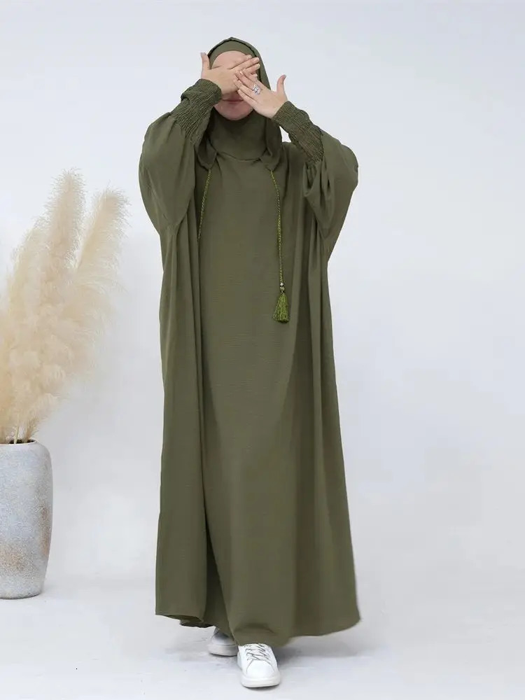 Ramadan Niqab Khimar Muslim Abaya Dubai Turkey Islam Prayer Clothes African Dresses For Women Dress Kaftan Robe Femme Musulmane 240809