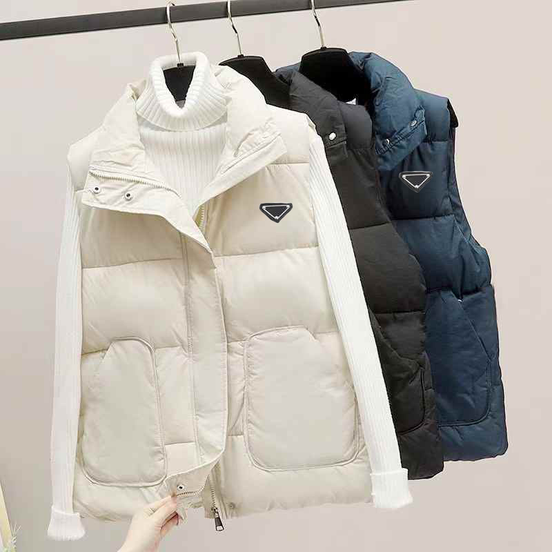 S-5XL Italy Women's Vests Woman Designer Down Vests Thick Puffy Light Weight Men Loose Winter Coats Outdoor Zipper Sleeveless Warm Female jacket Unisex Couple