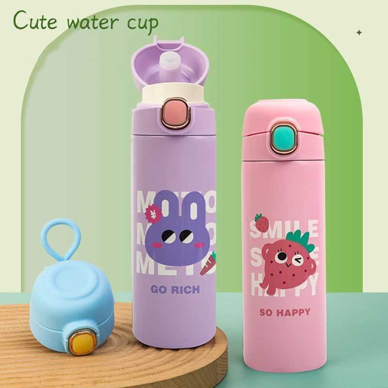 420ML Cartoon Thermos Bottle Stainless Steel Thermal Mug Kids Thermal Water Bottle Vacuum Flask Insulated Cup Tumbler Thermo CupCL24089