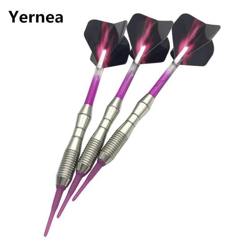 Yernea New High-quality Sofe Pointed Darts 3Pcs/set 17g Standard Safe Electronic Darts Dart Shafts Aurora Wing Y240807