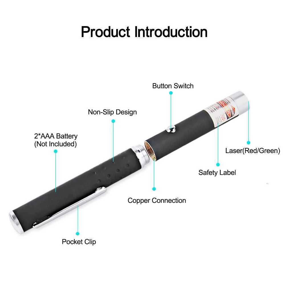 650Nm Laser Flashlight 5MW Laser Pen High Power Green Blue Red Laser Pointer Indication Light for Meeting Classroom Torch LightM240809