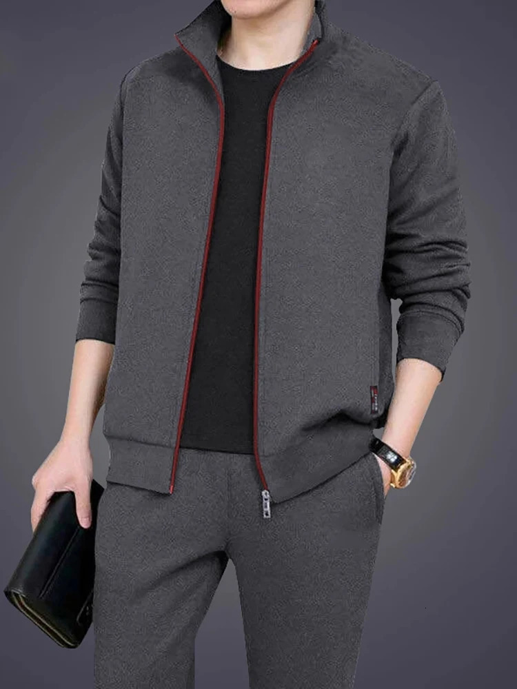 Mens Casual Tracksuits Sportswear Jackets Pants 2 Pieces Sets Male Fashion Sports Jogging Suit Men Outfits Gym Clothes 240816