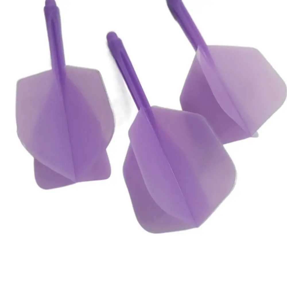 3PCS 2BA Darts Tail Durable Anti-fall Soft Darts Flights Transparent Plastic Shafts Entertainment Y240807