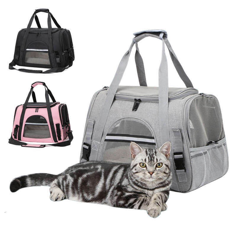 New Dog Carrier Bag Soft Side Backpack Cat Pet Carriers Dog Travel Bags Airline Approved Transport For Small Dogs Cats Outgoing Zozostore